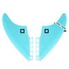 Surf Squared Twin Keel Fins (2 Fins) - Solid Fiberglass Flex for Lightweight Durability & Top Surfing Performance - Compatible with Futures Single Tab Surfboards - Mint view 1