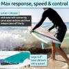 Surf Squared Twin Keel Fins (2 Fins) - Solid Fiberglass Flex for Lightweight Durability & Top Surfing Performance - Compatible with Futures Single Tab Surfboards - Mint view 3