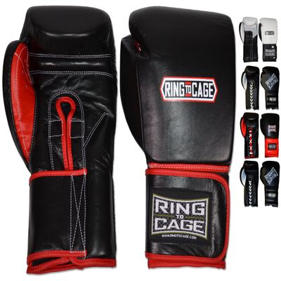 Mexican-Style GelTech Training Gloves with Mesh-Palm - Hook&Loop or Lace-up (White/Black Synthetic-Leather Mesh Palm  Hook&Loop)