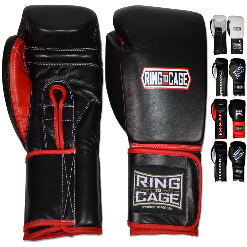 Mexican-Style GelTech Training Gloves with Mesh-Palm - Hook&Loop or Lace-up (White/Black Synthetic-Leather Mesh Palm  Hook&Loop)