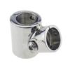 Pair Heavy Duty 316SS Boat Hand Rail Fitting- Polished 60 Degree T/Tee Hinged/Split Fitting 7/8" Tube view 4
