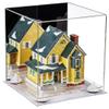 Better Display Cases Versatile Acrylic Display Case - Medium Square Box with Mirror, White Risers and Clear Base 11" x 11" x 11" (A001-WR) view 1