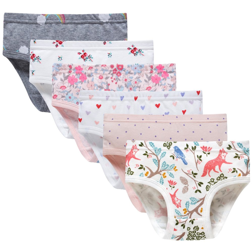 Boboking Girls Panties Little Girls Briefs Toddler Cotton Underwear 8 Pink