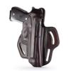 1791 - Beretta 92fs Thumb Break Holster - Right Handed OWB Leather Gun Holster - Fits Beretta 92FS, 90TWO, M9 / CZ 75,75b P07, P10, SP-01, P09 (BHX-4) (Signature Brown) view 1
