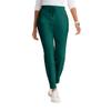 BARCO One Boost Classic Fit Scrub Jogger for Women  Hunter Green, 3-Pocket Mid-Rise Pants w/ 360 Spandex Stretch, Moisture Wicking, Anti-Static and Quick-Shed  XL, Petite Fit view 1