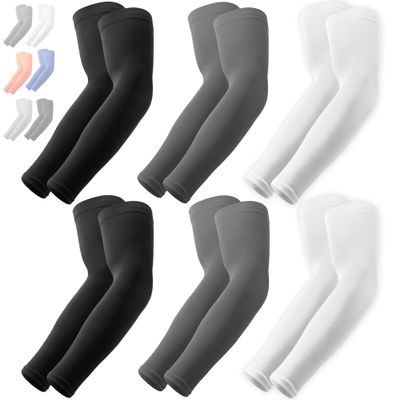 OutdoorEssentials UV Arm Sleeves for Men and Women - Sun Protection Sleeve - Compression Golf Baseball Cooling Tattoo Sleeve