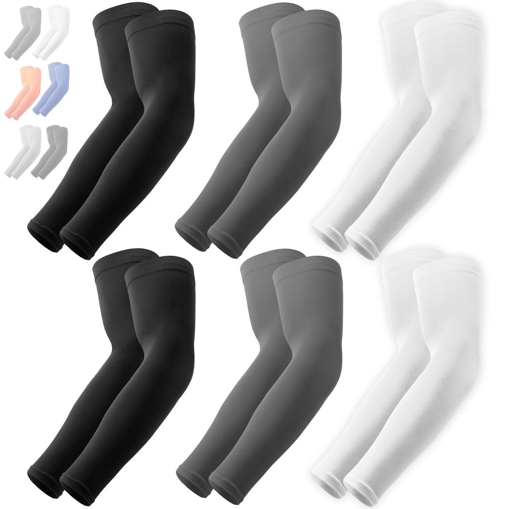 OutdoorEssentials UV Arm Sleeves for Men and Women - Sun Protection Sleeve - Compression Golf Baseball Cooling Tattoo Sleeve