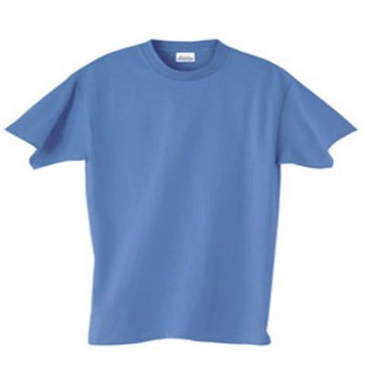 Hanes Adult 5.2 oz. ComfortSoft Cotton T-Shirt S CAROLINA BLUE