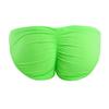 iiniim Men's Sexy Bikini Brief Silky Ruched Back Underwear Panties See Through Swim Briefs Swimwear Fluorescent Green One Size view 3