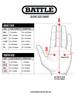Battle Sports Triple Threat Wide Receiver Football Gloves, Ultra Stick Adult & Youth Gloves - Adult X-Large, Navy view 2
