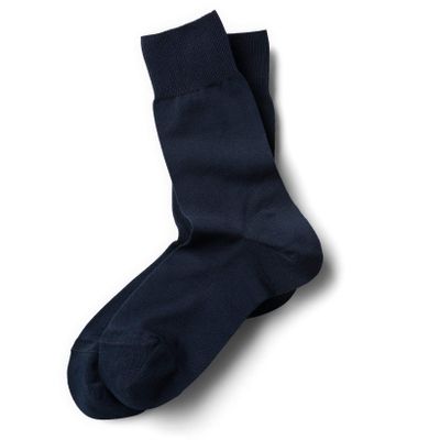 UniformTux Cotton Dress Socks (Boys Large, Navy)