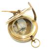 Aysha Nautical Gifts for Husband/Nautical Collectibles Brass Sundial Compass with Handmade Leather Case view 3