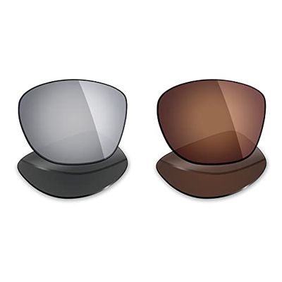 Mryok 2 Pair Polarized Replacement Lenses for Oakley Trillbe X Sunglass - Options