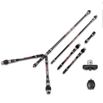Ace Hunter 30" 10" 5" Archery Balance Bar Rod Carbon Stabilizer System Bow Damper Weight (Silver)