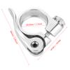 Bicycle Seatpost Clamp, 28.6MM Quick Release Aluminum Alloy Bike Seat Post Clip for Road & Mountain Bikes Cycling Replacement Accessory view 3