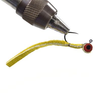 Bush Craft 84331 Fly Leather Jig #10/0.7 Mustard x 3