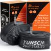 26" Heavy Duty Bike Tubes 26X1.95 26X2.10 26X2.125 TR4A-40L 45/57-559 Inner Tubes 26 Bicycle Tubes 26X1.75 26X2.0 26X2.20 26X2.25 Compatible with 26X1.75/2.25 Bike Tire Tubes 2-PCS view 1