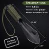 iunio Hiking Trowel, Camping, Backpacking, Portable Shovel, Multitool, Ultralight Camp Tool, with Carrying Pouch, for Gardening, Outdoor, Survival (Black) view 3