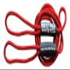 Boat Throw Rope- Double Braided Nylon Rope, Stitched Loops and Floats by Boat Lines and Dock Ties (Red 2 Loop, 10 feet) view 1
