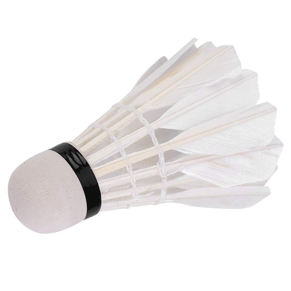 VGEBY 3Pcs Shuttlecocks, Goose White Badminton Ball Training Badminton Shuttlecock Ball Competitive Sports Badminton, Tennis Equipment