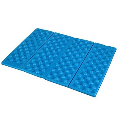 Camping Foam Pad, Foldable Seat Cushion, Lightweight Outdoor Mat, Portable Camping Seat Pad Blue+Black