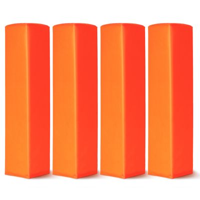 GoSports Football End Zone Pylons - Set of 4, Regulation 18 Inch x 4 Inch Sand Weighted Anchorless Football Field Markers