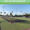 GoSports Football End Zone Pylons - Set of 4, Regulation 18 Inch x 4 Inch Sand Weighted Anchorless Football Field Markers view 2