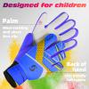 Sportout Kids Goalkeeper Gloves, Soccer Goalie Gloves with Double Wrist Protection and Non-Slip Wear Resistant Latex Material to Prevent Injuries view 2
