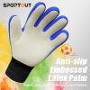 Sportout Kids Goalkeeper Gloves, Soccer Goalie Gloves with Double Wrist Protection and Non-Slip Wear Resistant Latex Material to Prevent Injuries view 3