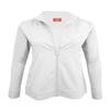 M&M Scrubs Women's Ultra Soft Front Zip Warm-Up Scrub Jacket (X-Small, White) view 2