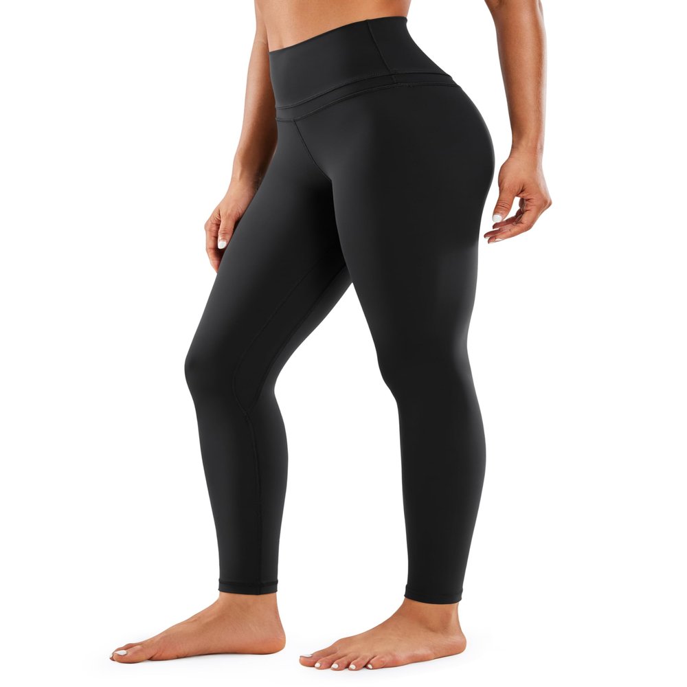 CRZ YOGA Women's Naked Feeling I Workout Leggings 28 Inches - High Waisted Full-Length Yoga Pants Black X-Small