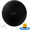 Fitvids Unisex Adult 26-inch, Exercise Ball, Black, 58-65cm L US view 1