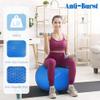 Fitvids Anti-Burst Slip Resistant Exercise Ball - 34-inch Blue  2  31-34in (78-85cm), XXL  Blue view 4