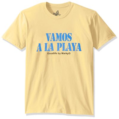 Vamos Graphic Premium Fitted Suided V-Neck (6410-Vamos) Vamos/Banana Cream, M
