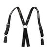 Boston Leather Fireman's Suspender, 1-1/2" - w/Silver Ref. Trim Regular - w/Loop Attachment view 1