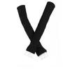 Suoirblss 2 Pairs Sunblock Arm Sleeves Fashion Lace UV Sun Protection Long Sleeve Fingerless Glove for Women's Ladies Driving Outdoor Sports (Black) view 1