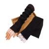 Suoirblss 2 Pairs Sunblock Arm Sleeves Fashion Lace UV Sun Protection Long Sleeve Fingerless Glove for Women's Ladies Driving Outdoor Sports (Black) view 2