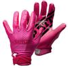 Battle Sports Triple Threat Wide Receiver Football Gloves, Ultra Stick Adult & Youth Gloves - Adult X-Large, Pink view 1
