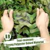 iunio Camo Netting Camouflage Netting, Camo Net Bulk Roll Camouflage Mesh Nets for Hunting Blind Deer Stand Military Party Decorations Sunshade Shooting (Woodland Camo, 4.9ft*65.6ft/1.5m*20m) view 2