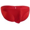 iiniim Men's Sexy Bikini Brief Silky Ruched Back Underwear Panties See Through Swim Briefs Swimwear Red One Size view 2