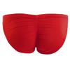 iiniim Men's Sexy Bikini Brief Silky Ruched Back Underwear Panties See Through Swim Briefs Swimwear Red One Size view 3