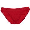 iiniim Men's Sexy Bikini Brief Silky Ruched Back Underwear Panties See Through Swim Briefs Swimwear Red One Size view 4