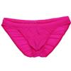 iiniim Men's Sexy Bikini Brief Silky Ruched Back Underwear Panties See Through Swim Briefs Swimwear Rose One Size view 4