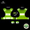 Reflective Vest Running Gear, Lightweight Motorcycle Cycling Reflective Vests with Large Pocket & Adjustable Waist for Women Men Running Safety Vest with Reflective Bands (Green, Large) view 2