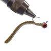 Bush Craft 84683 Fly Leather Jig #10/1.3 Pellet Olive x 3