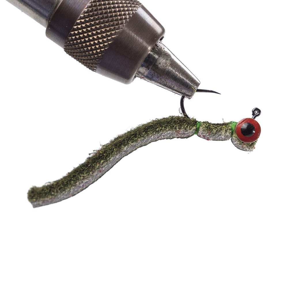 Bush Craft 84645 Fly Leather Jig #10/1.3 Dark Olive x 3