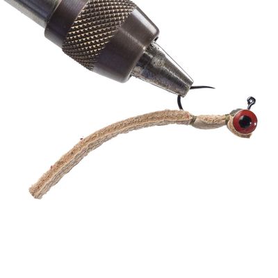 Bush Craft 84393 Fly Leather Jig #10/0.7 Natural x 3
