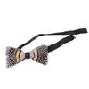 Vpang Mens Pre-Tied Bow Tie Handmade Natural Feathers Bowtie Adjustable Length Necktie with Gift Box (Type 10) view 3