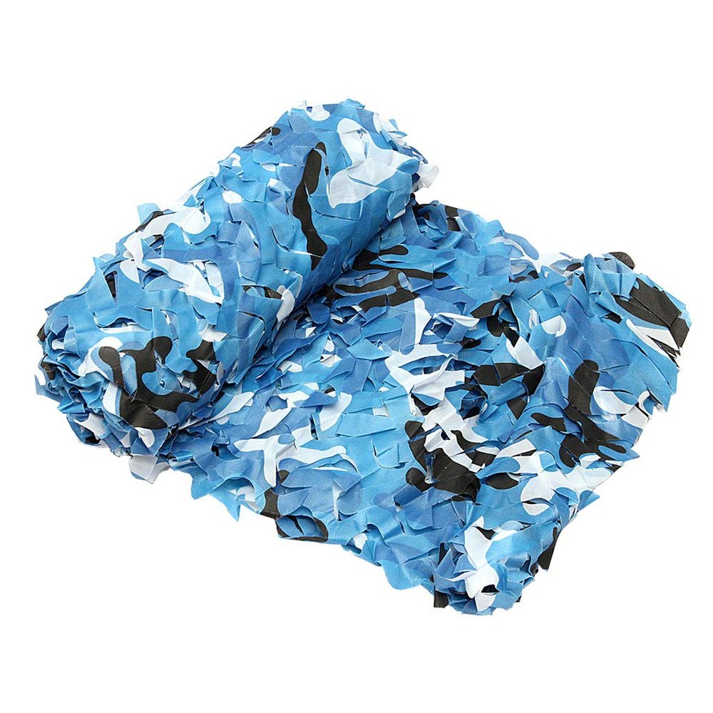 LIYFF-Tarps Woodland Camouflage Netting Camo Netting Army Mesh Nets Lightweight Durable Sunscreen Nets for Camping Hunting Military Shooting Blind Hide Party Decorations