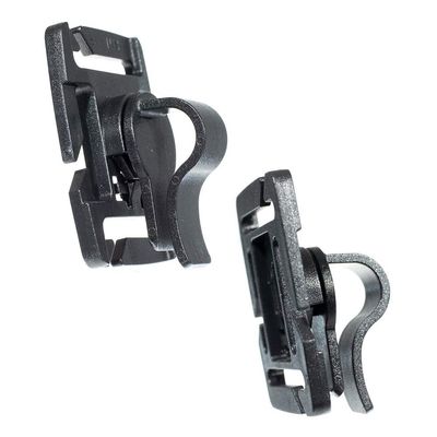 West Coast Paracord Tactical Rotating Straw Clip Black Plastic Strap Attachment Tool with Rotating Cord Clip (100 Pack)